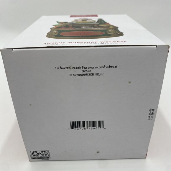 2022 HALLMARK SANTA'S WORKSHOP WONDERS MAGIC LIGHT SOUND & MOTION Ornament - Picture 8 of 16